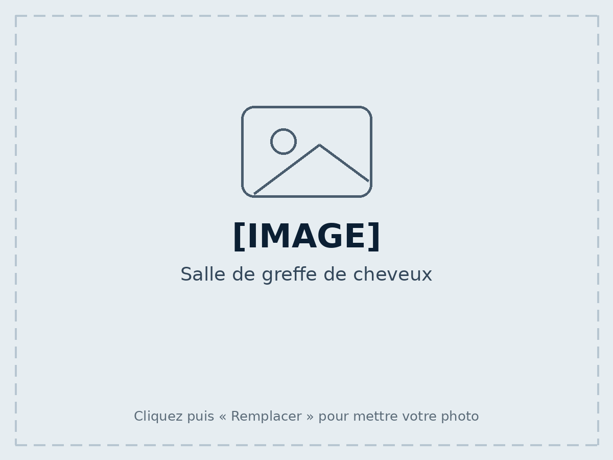 Salle de greffe de cheveux